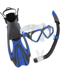 Aqua Lung Sport Hawkeye Set - Snorkelset - Adultes - Bleu/Gris - 36-40