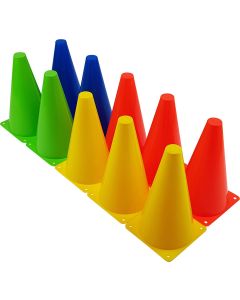 Set de cônes d'entraînement Tunturi, 10pcs, 23cm, Multicolor