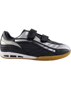 Les chaussures de salle Veeze-V junior noires/grises argentées, taille 37.