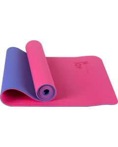 Njoy Vos Sports Tapis de sport - Tapis de yoga - Tapis de fitness - Fitness - Antidérapant - Rose - Violet - 183 x 61 x 0,6 cm