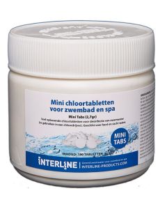 Interline Chlorine Tablets - Long 90 Mini Tabs 2,7 grammes/180 pièces