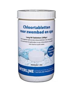 Comprimés de chlore interligne - Long90 200gram/1kg