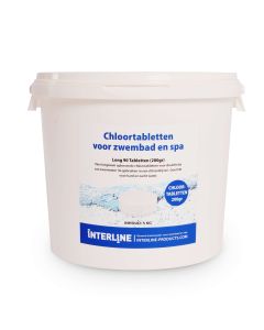 Comprimés de chlore interligne - Long90 200gramme / 5kg