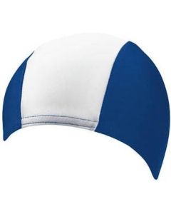 Bonnet de bain homme BECO, lycra, bleu/blanc/bleu