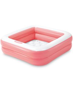 Piscine gonflable carrée pour bébé rose
