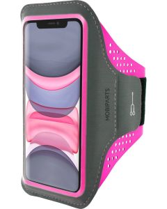 Mobiparts Comfort Fit Sport Armband Apple iPhone 11 Neon Pink