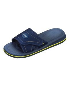 chaussons de bain avec velcro unisexe bleu/jaune taille 46