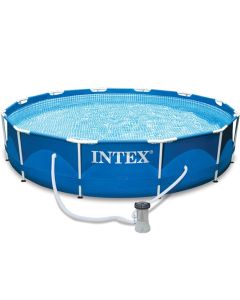 Intex Metal Frame piscine 366 x 76 avec pompe filtrante