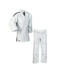 Adidas Judogi "Training" Blanc avec bandes noires