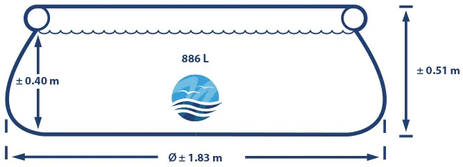 line drawing Easy Set 183x51 Easy Set 183x51