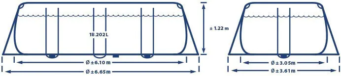 Prism Oval Frame 610 x 305 x 122 cm