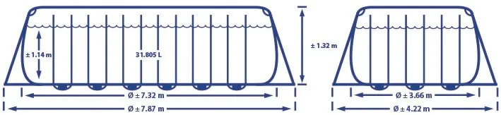 line drawing Ultra Frame 732x366x132 Ultra Frame 732x366x132